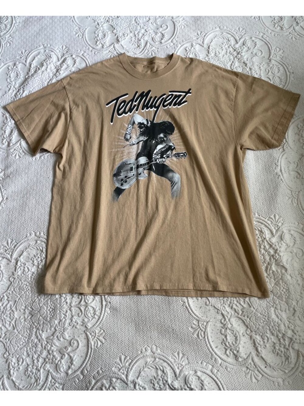 Vintage Ted Nuget Double-Sided Graphic Unisex T-Shirt Size XL